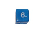 Opaque Blue D6 6-Sided Polydice